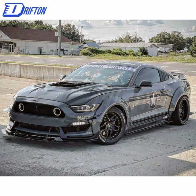 CMST V1 Transparent Style Forged Carbon Fiber With Glass Hood For Ford Mustang 2015-2017