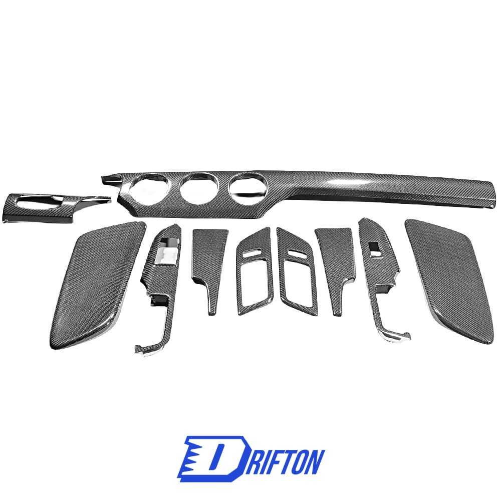 Dry Carbon Fiber Interiors Kits LHD For Ford Mustang Gen6 S550.1 S550.2 2015-2023 LHD