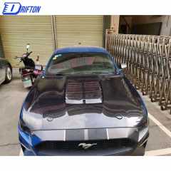 GT500 Style Carbon Fiber Hood For Ford Mustang 2015-2017