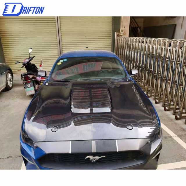 GT500 Style Carbon Fiber Hood For Ford Mustang 2015-2017