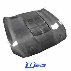 GT500 Style Carbon Fiber Hood For Ford Mustang 2018-2023