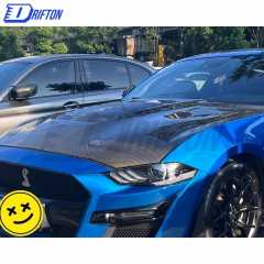 GT500 Style Carbon Fiber Hood For Ford Mustang 2018-2023
