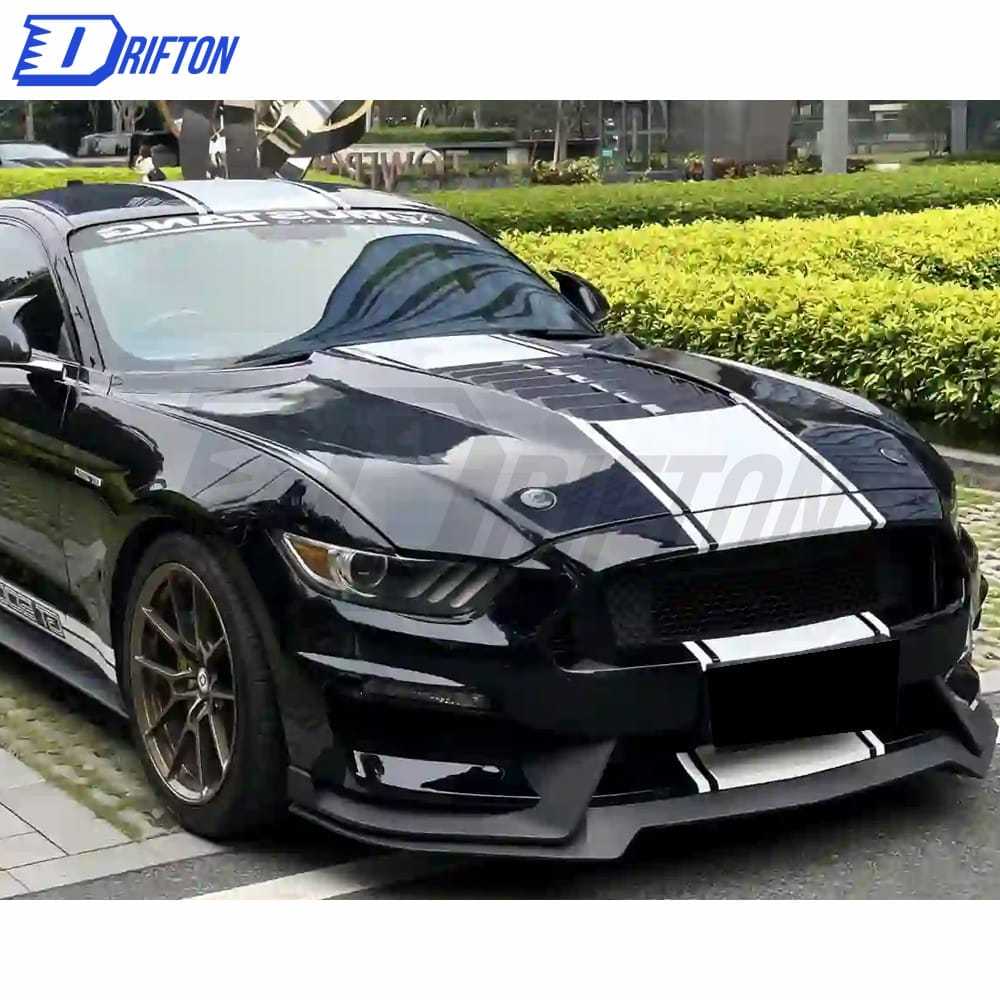 GT500 Style Half Carbon Fiber Hood For Ford Mustang 2015-2017