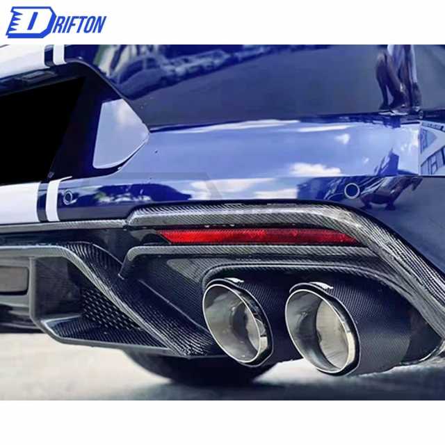 GT500 Style Carbon Fiber Rear Diffuser For Ford Mustang 2018-2023