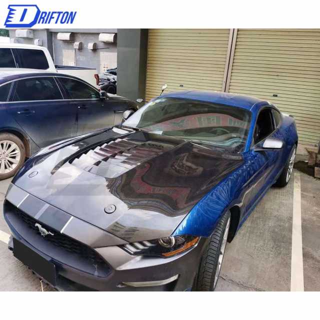 GT500 Style Carbon Fiber Hood For Ford Mustang 2015-2017