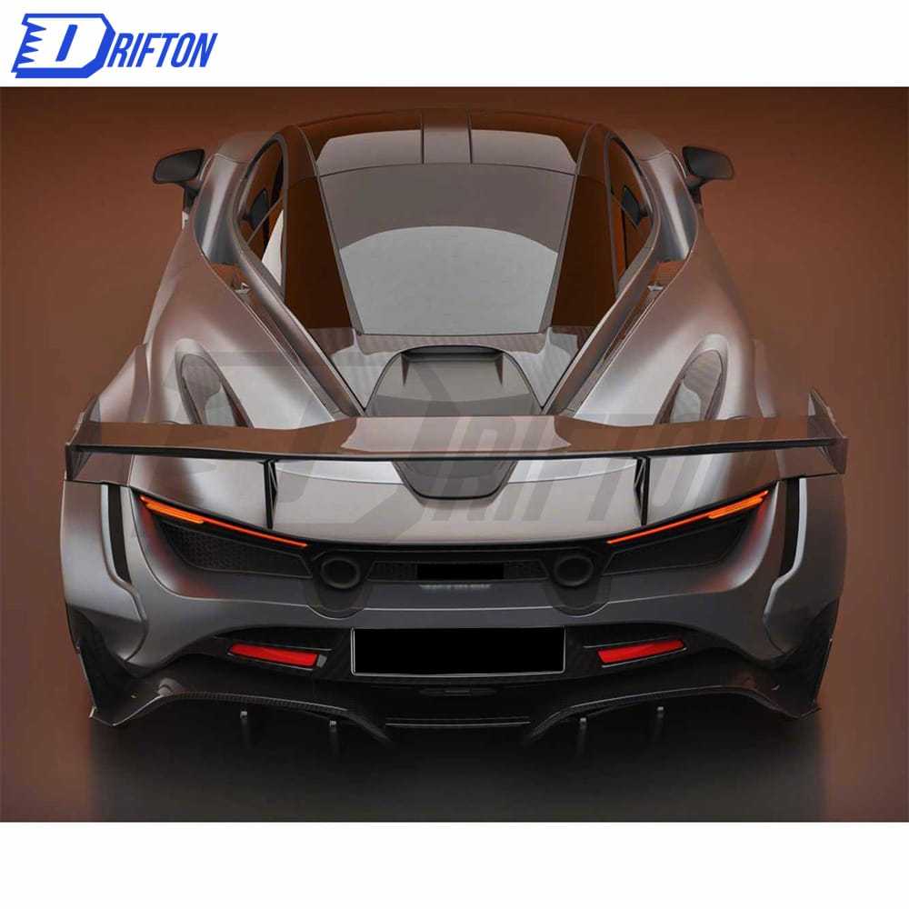 Prior Design Style Dry Carbon Fiber Rear Spoiler For Mclaren 720S