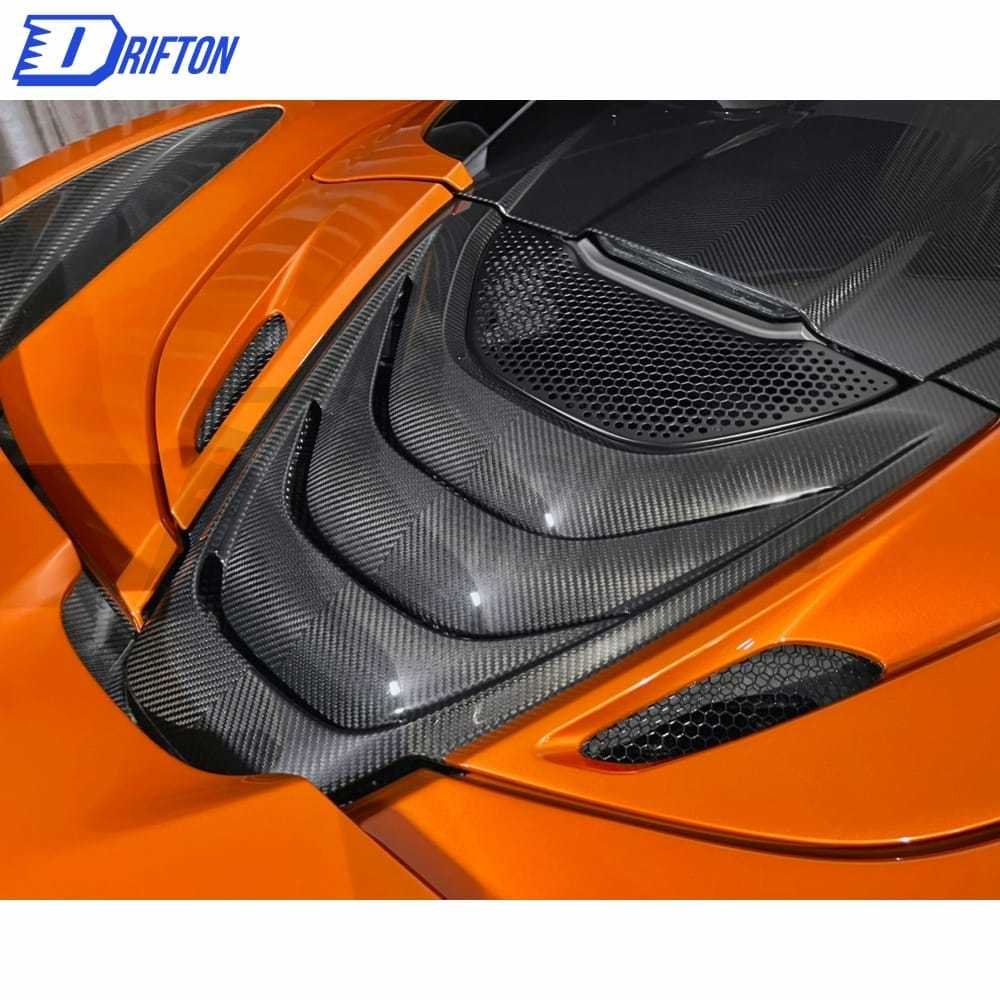 OEM Style Dry Carbon Fiber Engine Compartment Cover-2 For Mclaren 720S Spider