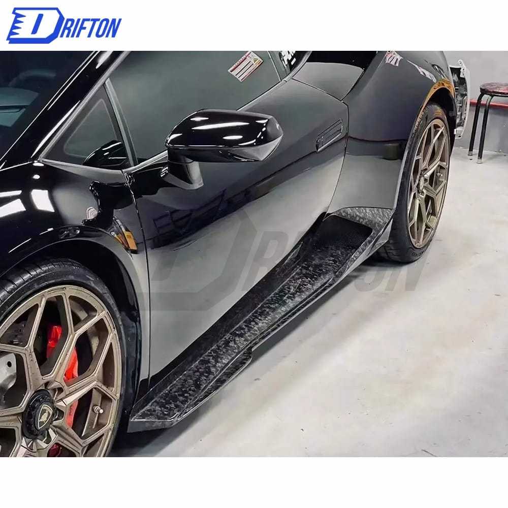 Vorsteiner Style Dry Carbon Fiber Side Skirt For Huracan LP610-4 2014-2017