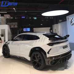 Mansory Style Half Dry Carbon Fiber Wide Fender Wheel Trim & Side Skirt For Lamborghini URUS