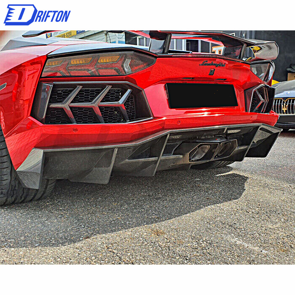 Mansory Style Carbon Fiber Rear Diffuser For Lamborghini Aventador