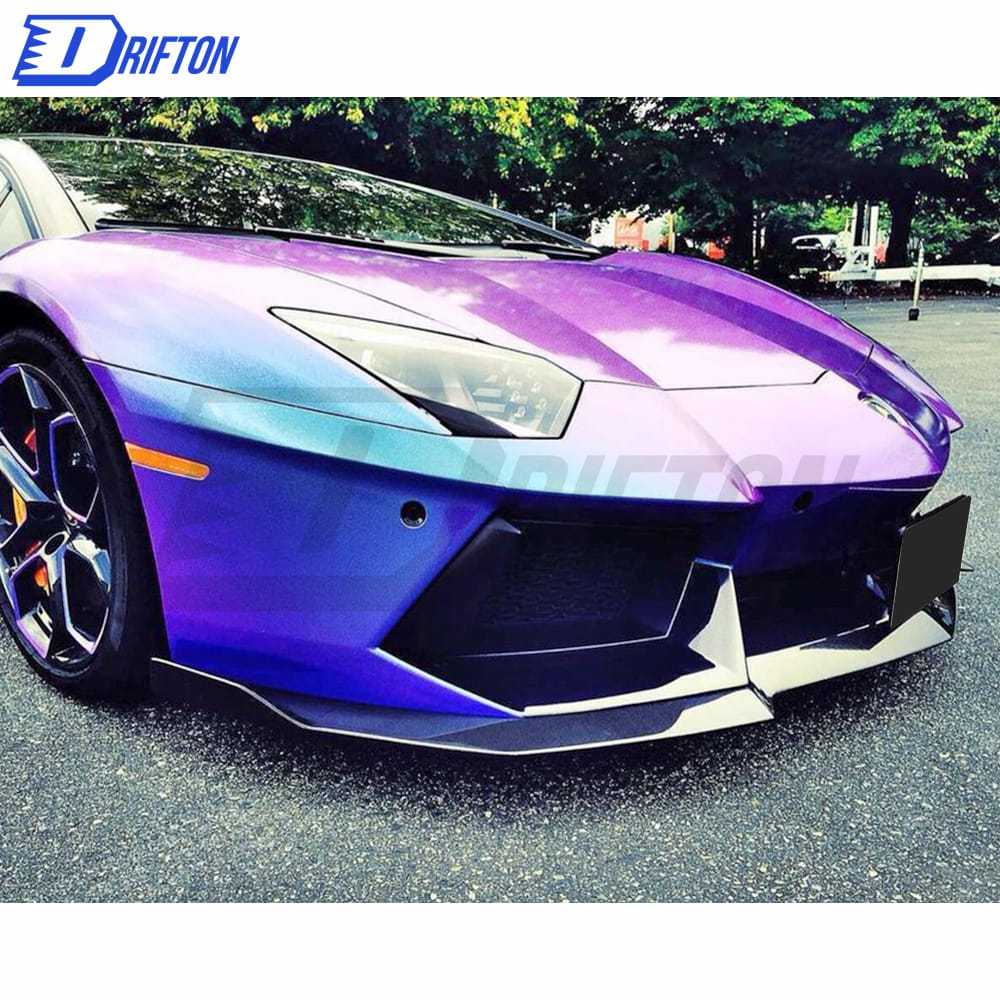 PUR Style Carbon Fiber Front Lip For Lamborghini Aventador