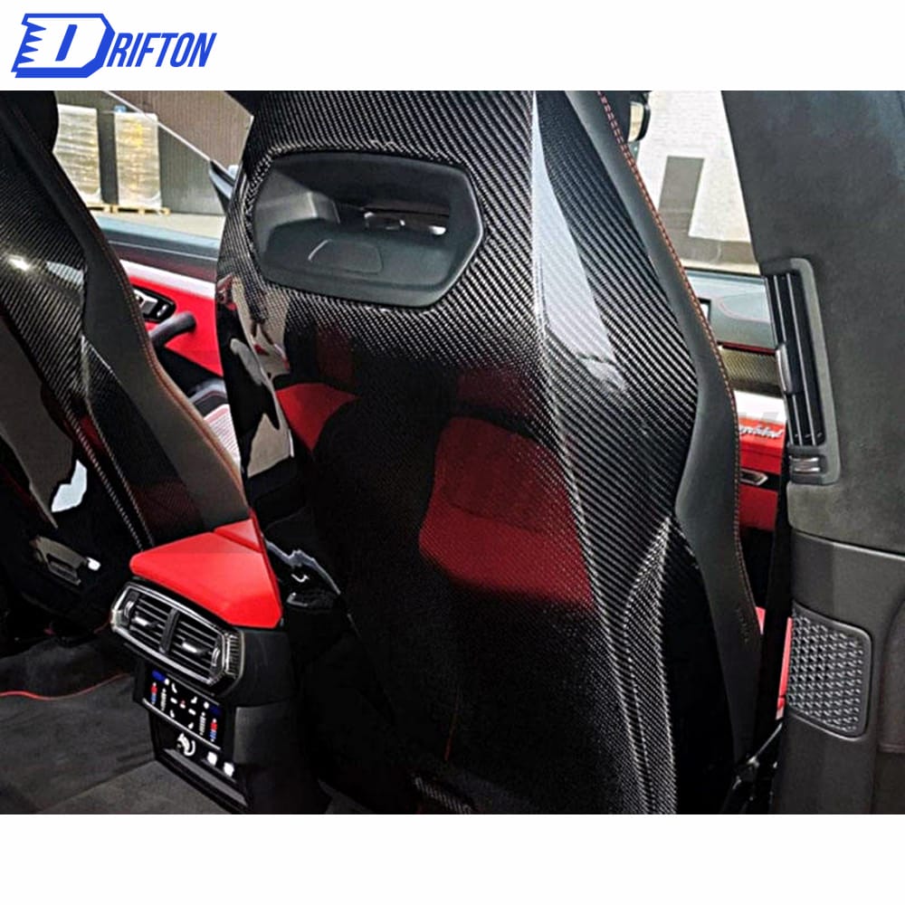 Dry Carbon Fiber Seat Back Panel Covers For Lamborghini URUS 2018-2021