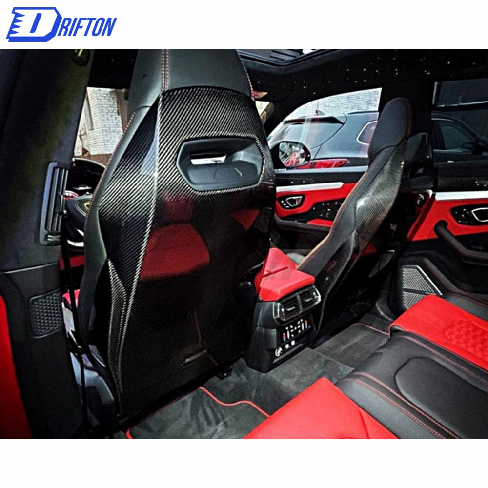Dry Carbon Fiber Seat Back Panel Covers For Lamborghini URUS 2018-2021
