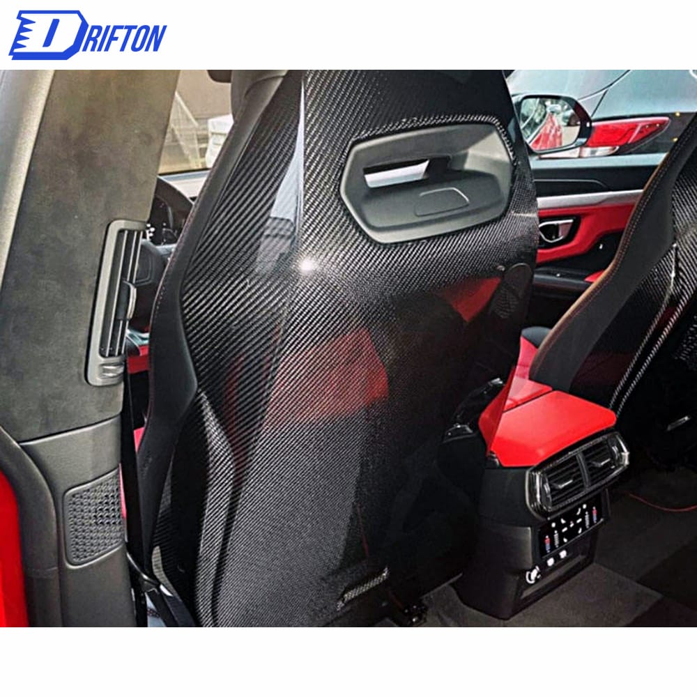 Dry Carbon Fiber Seat Back Panel Covers For Lamborghini URUS 2018-2021