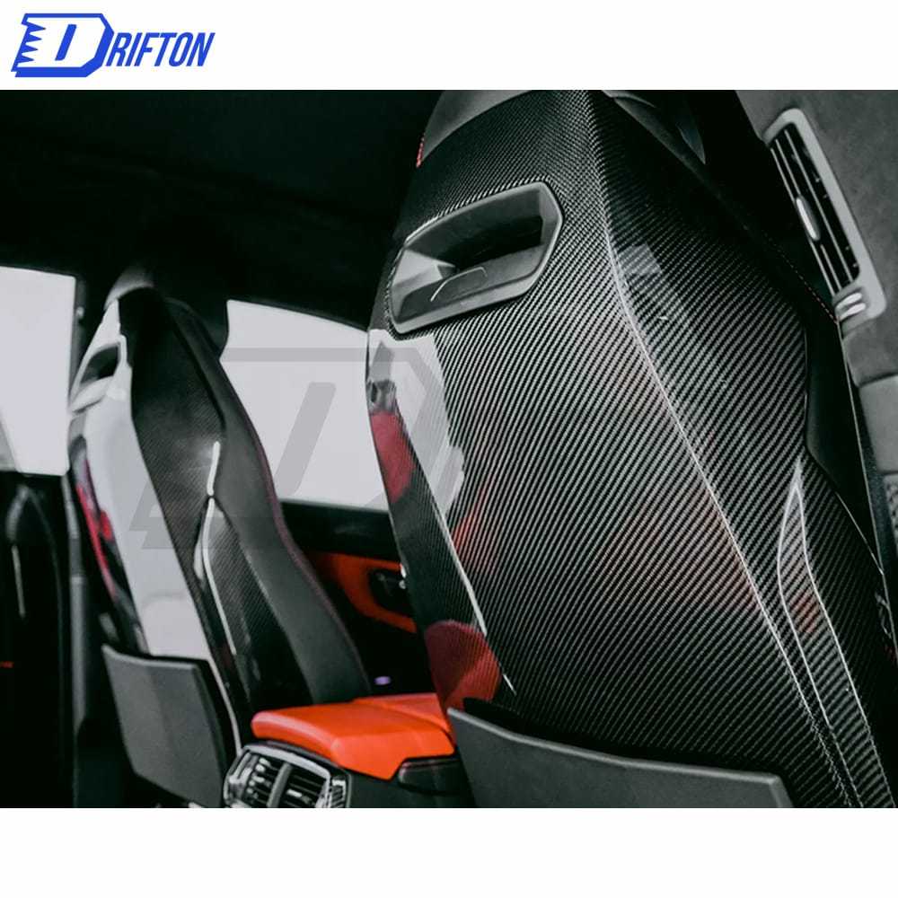 Dry Carbon Fiber Seat Back Panel Covers For Lamborghini URUS 2018-2021