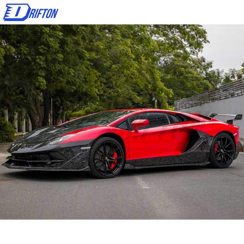 SVJ-Style Forged Dry Carbon Fiber With Portion Primer Body Kit For Aventador LP700-4 LP720 LP750 Coupe Roaster 2011-2015