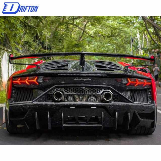 SVJ-Style Forged Dry Carbon Fiber With Portion Primer Body Kit For Aventador LP700-4 LP720 LP750 Coupe Roaster 2011-2015