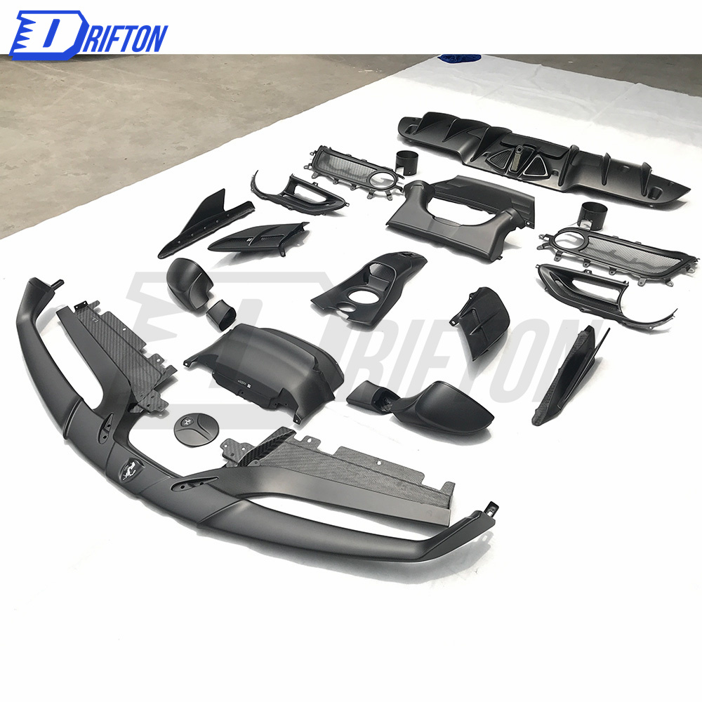 Capristo-Style Dry Carbon Fiber Gas Caps (Without Badge) For Ferrari 488 GTB 2015-2018