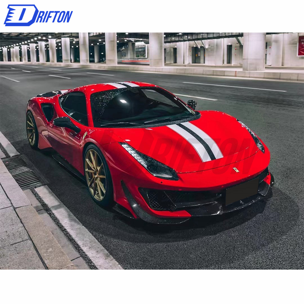 Capristo-Style Dry Carbon Fiber Rear Diffuser For Ferrari 488 GTB Spider 2015-2018