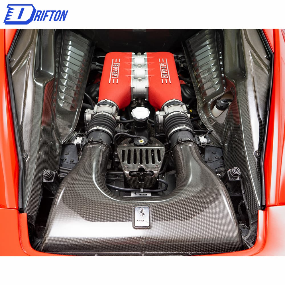 Dry Forged Carbon Fiber Engine Air Box For Ferrari 458 Italy Speciale 2011-2013