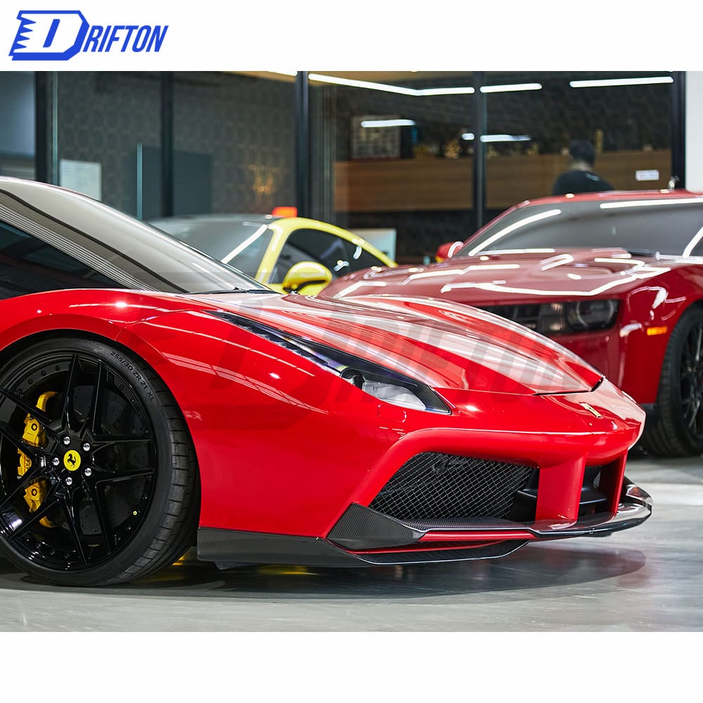 Novitec-Style Dry Carbon Fiber Front Splitter For Ferrari 488 GTB Spider 2015-2018