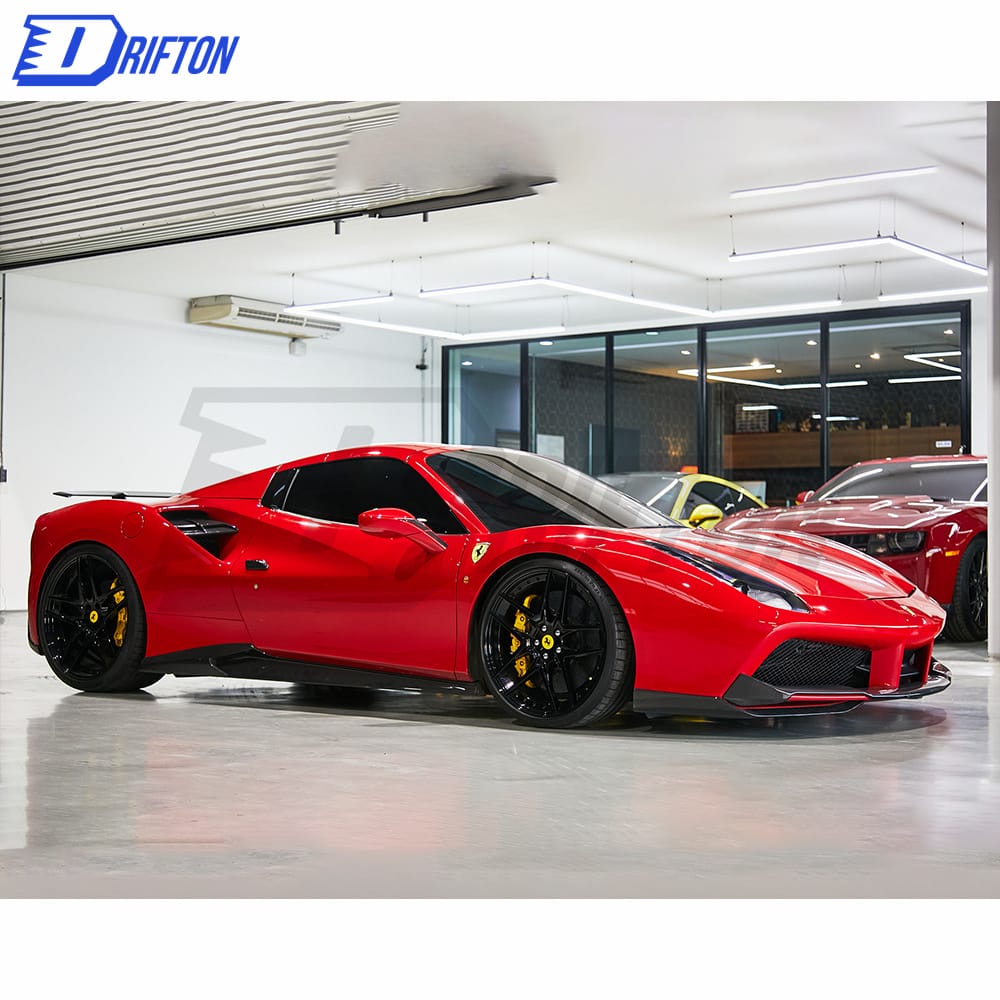 Novitec-Style Dry Carbon Fiber Front Splitter For Ferrari 488 GTB Spider 2015-2018