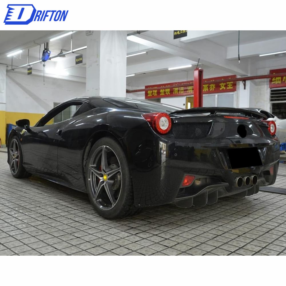Novitec Rosso Style Carbon Fiber Rear Spoiler For Ferrari 458 Italy Speciale 2011-2016