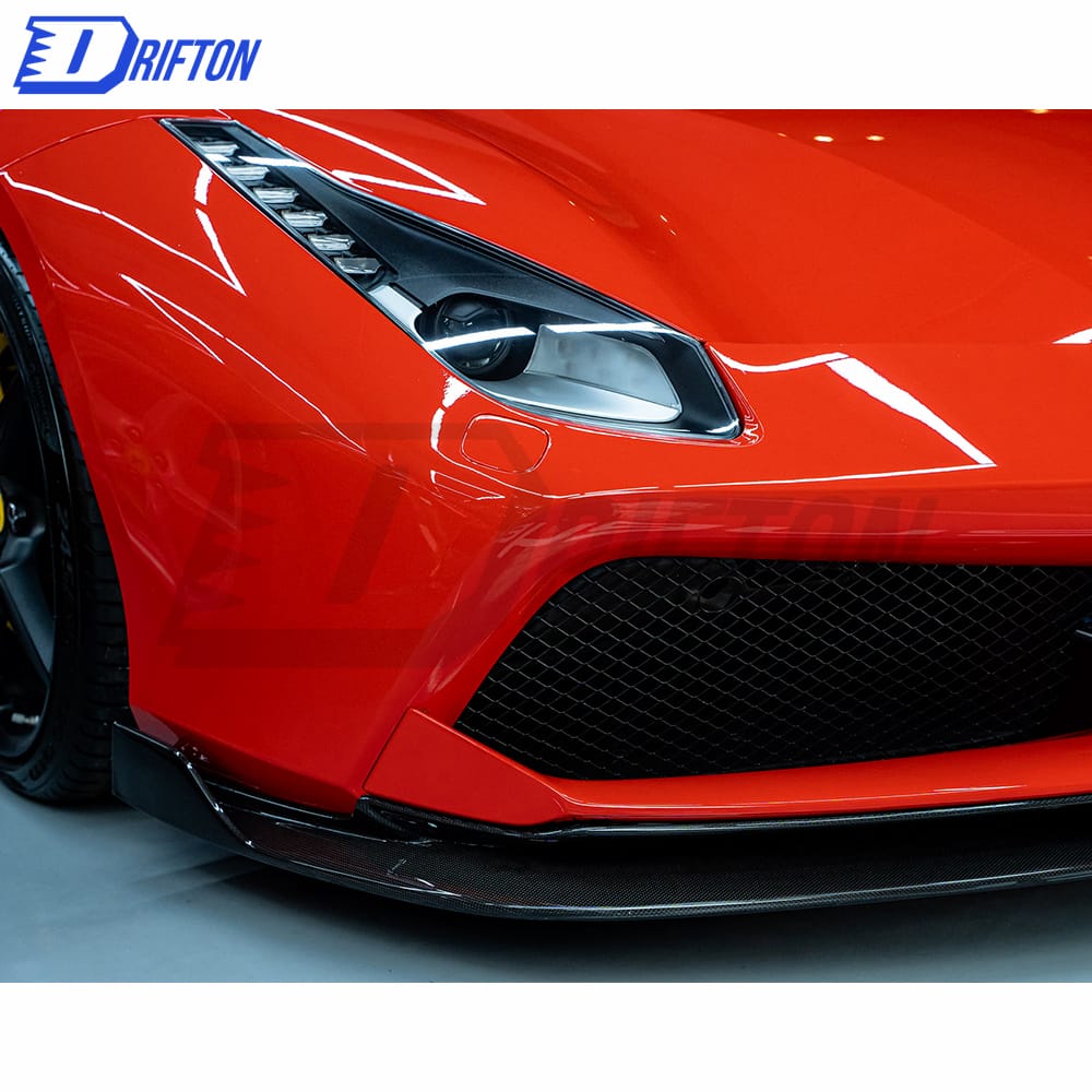 Vorsteiner Style Dry Carbon Fiber Front Lip For Ferrari 488 GTB 2015-2018