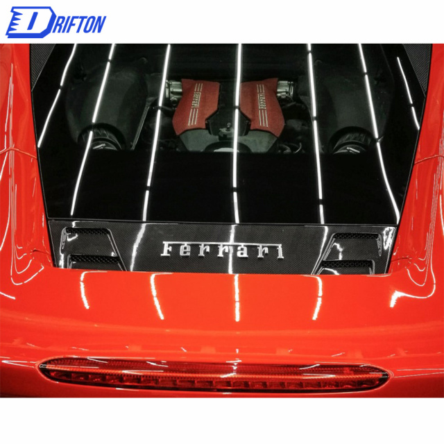 Capristo-Style Dry Carbon Fiber Rear Air Guide For Ferrari 488 GTB 2015-2018