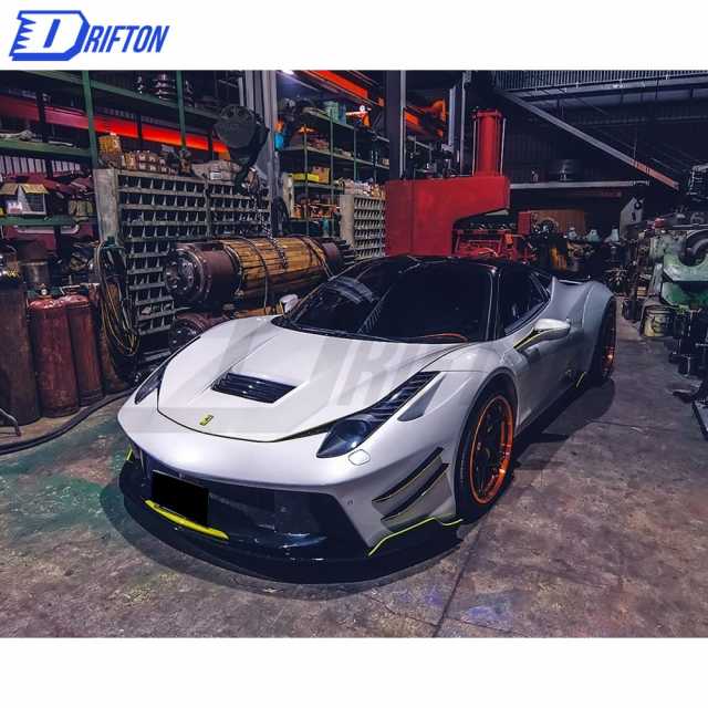 Prior Design Style Glass Fiber Car Body Kit For Ferrari 458 2011-2016