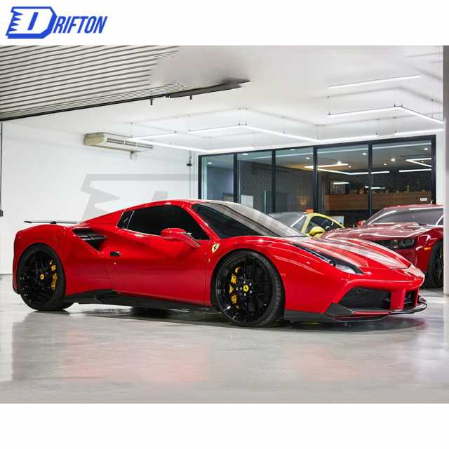 Novitec-Style Dry Carbon Fiber Front Splitter For Ferrari 488 GTB Spider 2015-2018