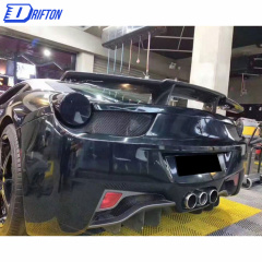 GT Style Carbon Fiber Rear Spoiler For Ferrari 458 Italy Speciale 2011-2016