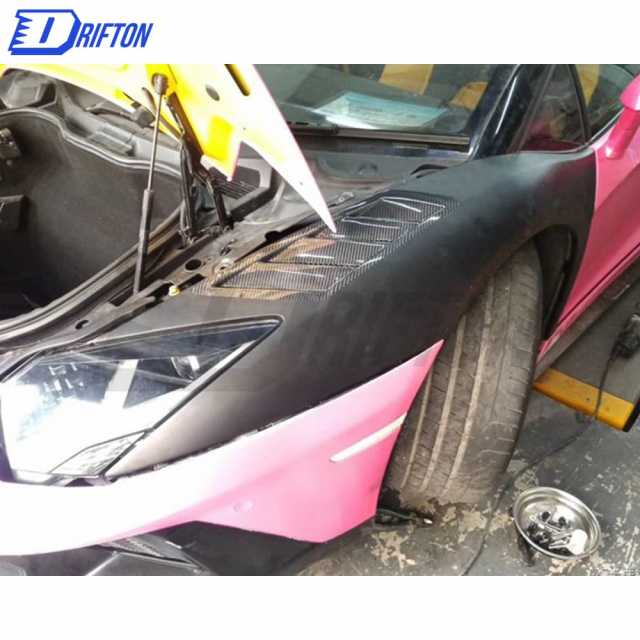 Vents Style Dry Carbon Fiber Fenders For Lamborghini Aventador LP700-4 2011-2015
