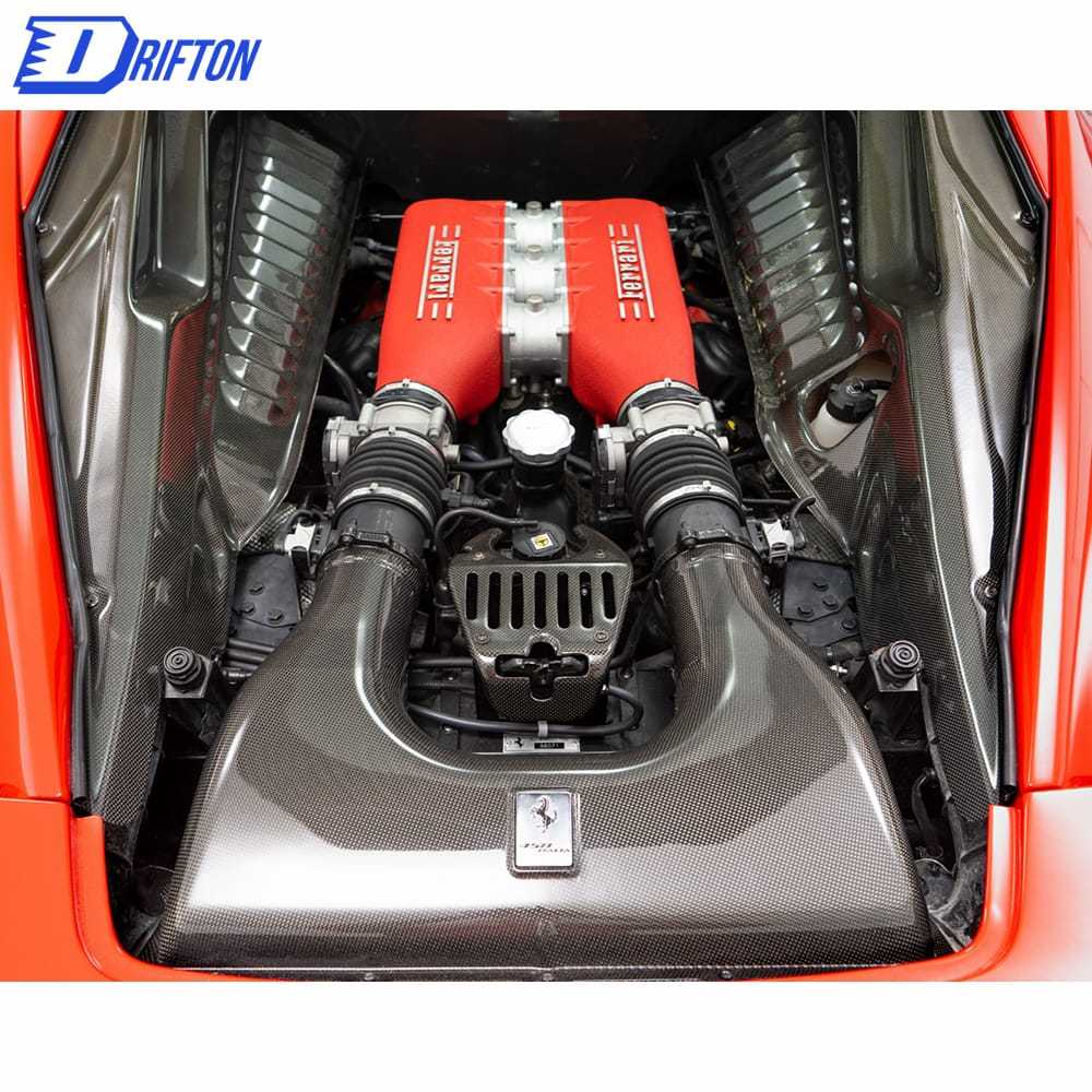 Forged Dry Carbon Fiber Engine Bay Air Box For Ferrari 458 Itaia Spider Speciale 2009-2015