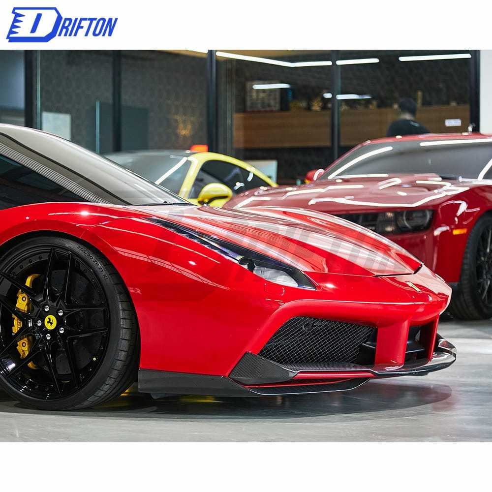 Novitec-Style Dry Carbon Fiber Front Splitter For Ferrari 488 GTB Spider 2015-2018