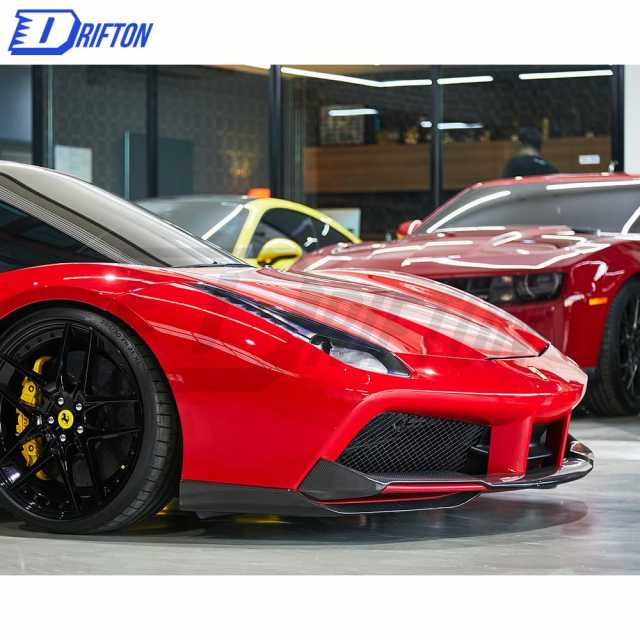 Novitec-Style Dry Carbon Fiber Front Splitter For Ferrari 488 GTB Spider 2015-2018