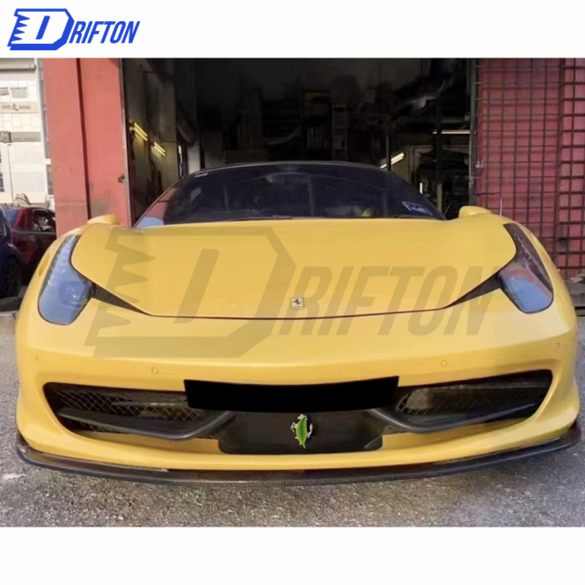 Carbon Fiber Front Lip For Ferrari 458 Italy 2011-2016