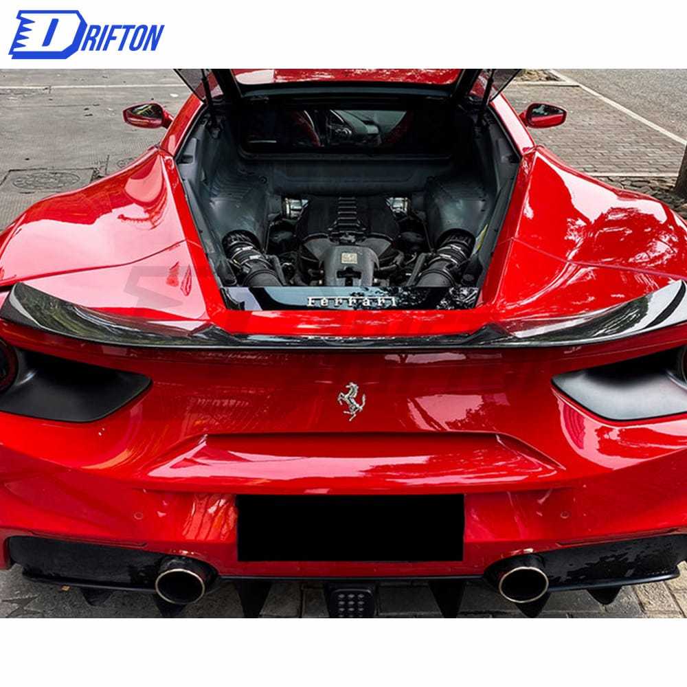 Vorsteiner Style Dry Carbon Fiber Rear Spoiler For Ferrari 488 GTB 2015-2018