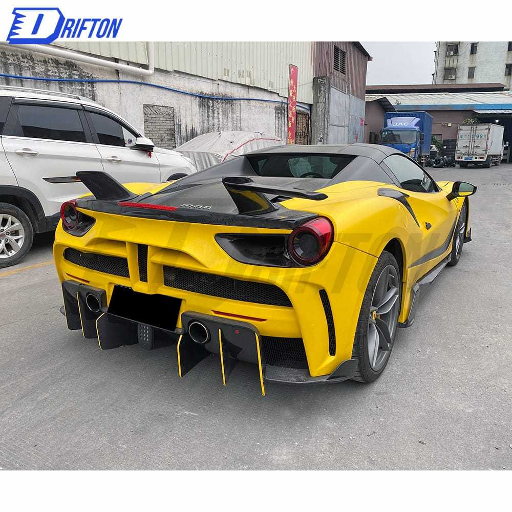 Mansory Style Half Carbon Fiber Body Kit For Ferrari 488 2015-2018