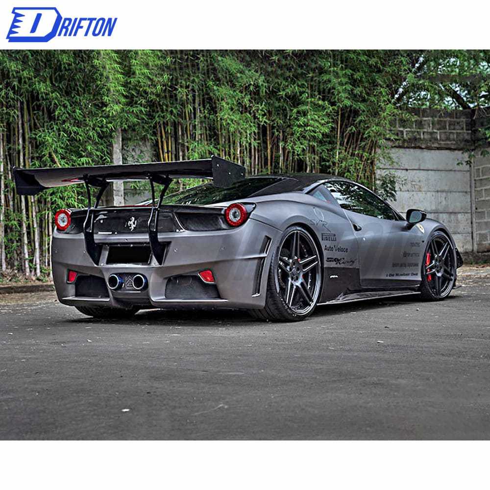SVR Style Carbon Fiber Rear Spoiler For Ferrari 458 Italy Speciale Spyder 2011-2016