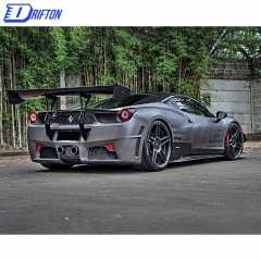 SVR Style Carbon Fiber Rear Spoiler For Ferrari 458 Italy Speciale Spyder 2011-2016