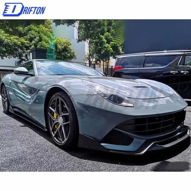 DMC Style Carbon Fiber Front Lip For Ferrari F12 2013-2017