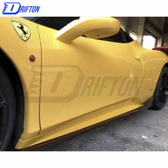 Carbon Fiber Side Skirt For Ferrari 458 Italia & Spider 2009-2015