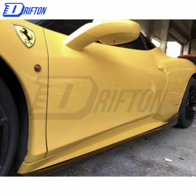 Carbon Fiber Side Skirt For Ferrari 458 Italia & Spider 2009-2015