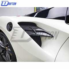 Capristo-Style Dry Carbon Fiber Side Air Intake Panels For Ferrari 488 GTB 2015-2018