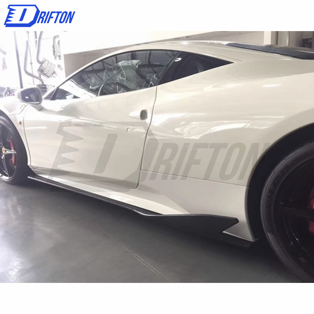 Carbon Fiber Side Skirt For Ferrari 458 Italia & Spider 2009-2015