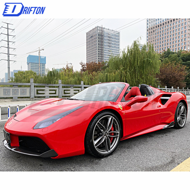 Capristo-Style Dry Carbon Fiber Front Lip For Ferrari 488 GTB Spider 2015-2018