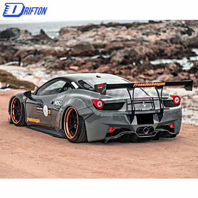 SVR Style Carbon Fiber Rear Spoiler For Ferrari 458 Italy Speciale Spyder 2011-2016