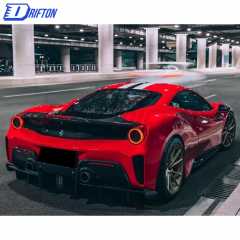 Capristo-Style Dry Carbon Fiber Rear Diffuser For Ferrari 488 GTB Spider 2015-2018