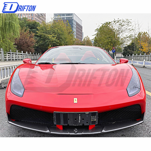Capristo-Style Dry Carbon Fiber Front Lip For Ferrari 488 GTB Spider 2015-2018